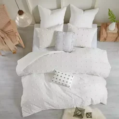 Outlet Kirklands Home Tufted Cotton 7-pc. Full/Queen Duvet Set Ivory