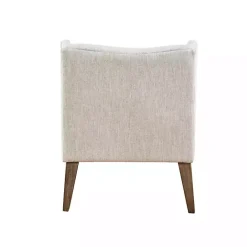 Online Kirklands Home Tufted Curved Accent Chair Ivory