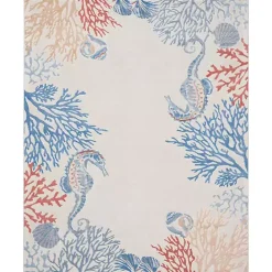 Hot Kirklands Home Ivory Underwater Paradise Area Rug, 7x9