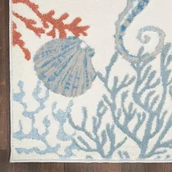 Hot Kirklands Home Ivory Underwater Paradise Area Rug, 7x9