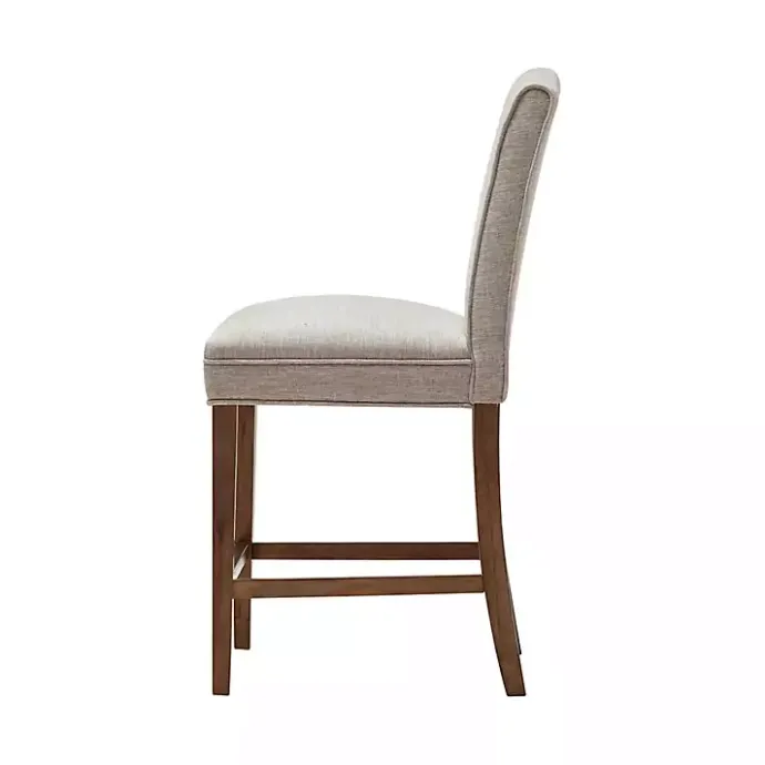 Discount Kirklands Home Upholstered Wood Counter Stool Ivory