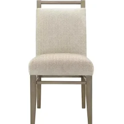 Clearance Kirklands Home Upholstered Wooden Dining Chairs, Set of 2 Ivory