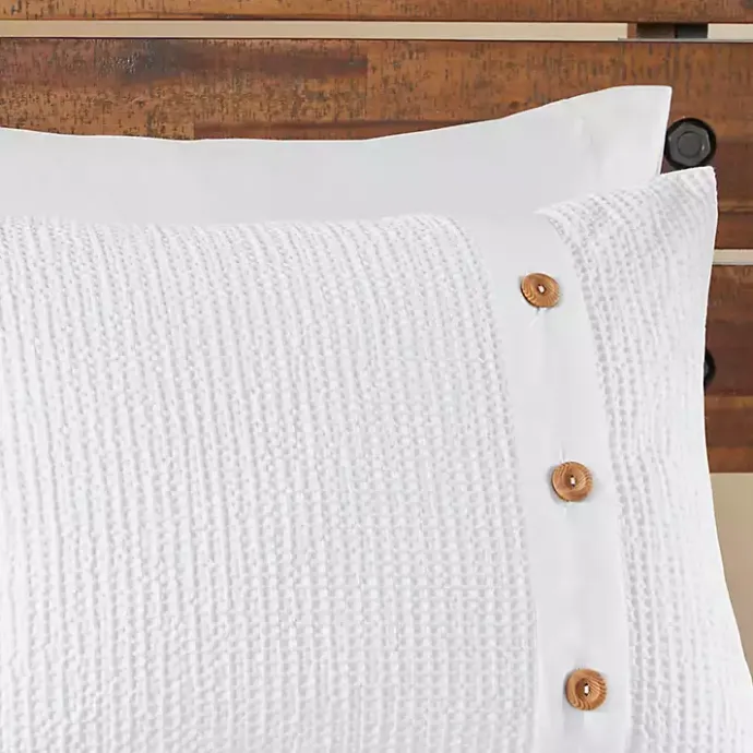 Online Kirklands Home Waffle Weave 3-pc. Full/Queen Comforter Set Ivory