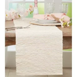 Online Kirklands Home Water Hyacinth Table Runner Ivory