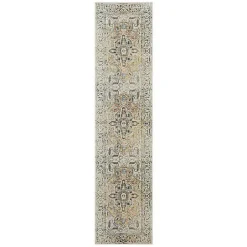 New Kirklands Home Wilcox Medallion Runner, 2x8 Ivory