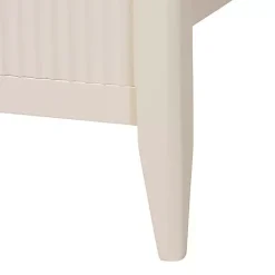 Online Kirklands Home Wood Fluted Headboard Primrose King Bed Ivory
