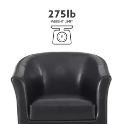 Outlet Kirklands Home Jack Barrel Back Club Chair Black