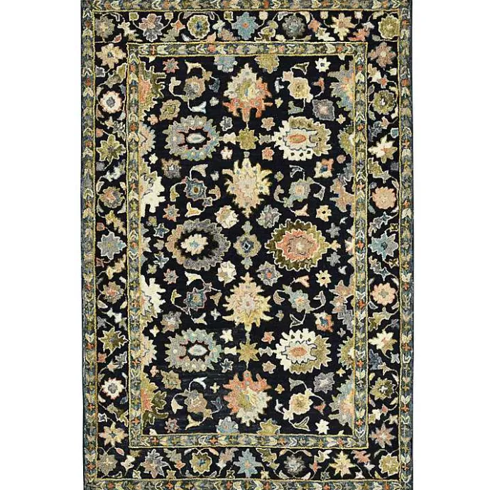 Online Kirklands Home Jackson Black Hand-Tufted Area Rug, 5x7