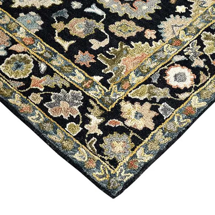 Online Kirklands Home Jackson Black Hand-Tufted Area Rug, 5x7