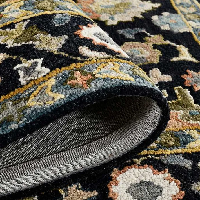 Online Kirklands Home Jackson Black Hand-Tufted Area Rug, 5x7