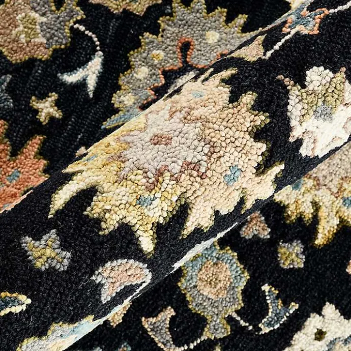 Online Kirklands Home Jackson Black Hand-Tufted Area Rug, 5x7