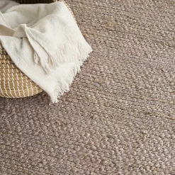 New Kirklands Home Jaxon Natural Jute Area Rug, 8x10 Gray