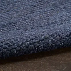 New Kirklands Home Jaxon Navy Natural Jute Area Rug, 5x7 Blue