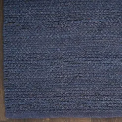 New Kirklands Home Jaxon Navy Natural Jute Area Rug, 5x7 Blue
