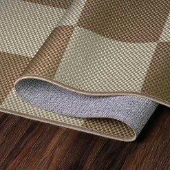 Kirklands Home Jaya Natural Checkered Washable Area Rug, 5x7