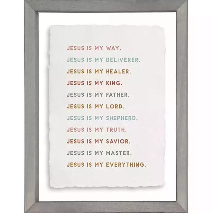 New Kirklands Home Jesus is My Everything Wall Plaque