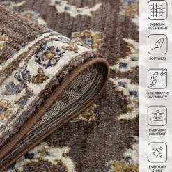 Hot Kirklands Home Jordan Bea Area Rug, 7x10 Brown