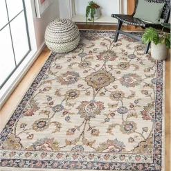 Kirklands Home Jordan Bea Area Rug, 7x10 Ivory