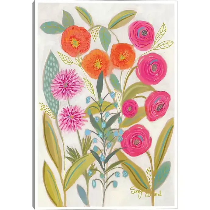 Discount Kirklands Home Joyful Garden VII Framed Canvas Art Print Multi