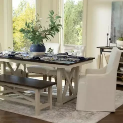 Online Kirklands Home Julia Cream Upholstered Dining Chair Ivory