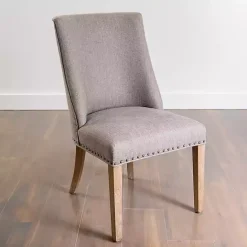 Best Kirklands Home Julia Upholstered Dining Chair Gray