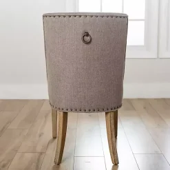 Best Kirklands Home Julia Upholstered Dining Chair Gray