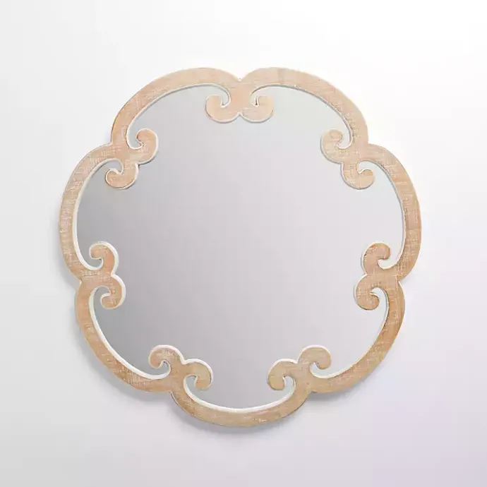 Outlet Kirklands Home Juliette Curled Frame Wood Wall Mirror