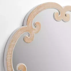 Outlet Kirklands Home Juliette Curled Frame Wood Wall Mirror