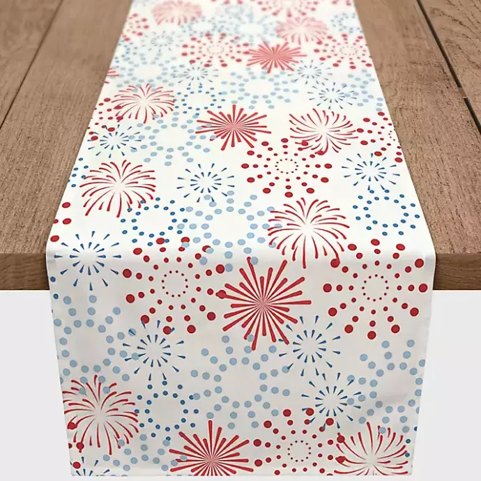 Clearance Kirklands Home July 4th Fireworks Decorative Table Runner