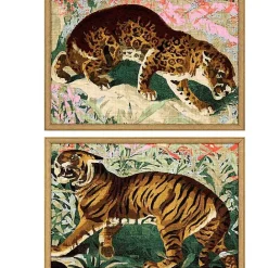 Outlet Kirklands Home Jungle Cats Framed Art Prints, Set of 2