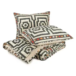 Discount Kirklands Home Justina Blakeney Black Hypnotic King Quilt Set