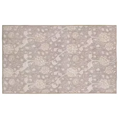 Kirklands Home Kalini Natural Floral Washable Area Rug, 3x5