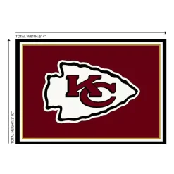 Hot Kirklands Home Kansas City Chiefs Area Rug, 4x6 Red