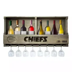 Online Kirklands Home Kansas City Chiefs Reclaimed Wood Bar Shelf Gray