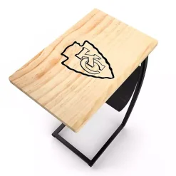 Clearance Kirklands Home Kansas City Chiefs Wood C-Table Tan