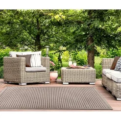 Discount Kirklands Home Kaya Natural Gradient Indoor/Outdoor Area Rug, 6x9 Tan