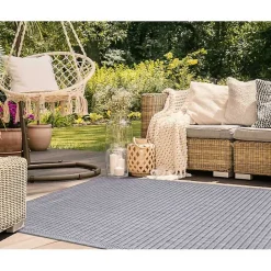 Sale Kirklands Home Kaya Navy Gradient Indoor/Outdoor Area Rug, 6x9 Blue