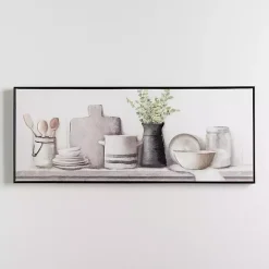 Clearance Kirklands Home Kitchen Counter Framed Canvas Art Print