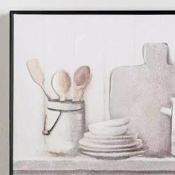 Clearance Kirklands Home Kitchen Counter Framed Canvas Art Print