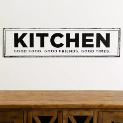 Outlet Kirklands Home Kitchen Good Food Good Friends Good Times Plaque White