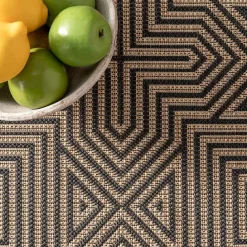 Kirklands Home Kylie Gray Modern Abstract Outdoor Rug, 8x10