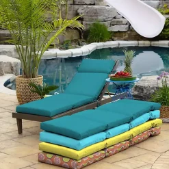 Hot Kirklands Home Lake Leala Outdoor Chaise Cushion Blue