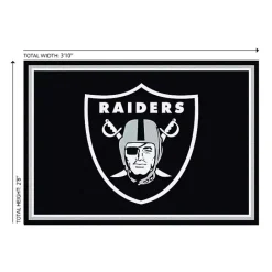 Clearance Kirklands Home Las Vegas Raiders Area Rug, 3x4 Black