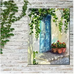 Hot Kirklands Home Late Day Shadows Outdoor Canvas Art Print