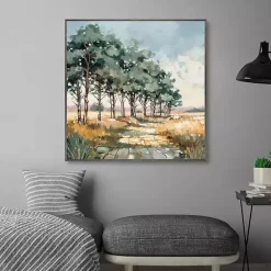 Hot Kirklands Home Late Summer Path Framed Canvas Art Print