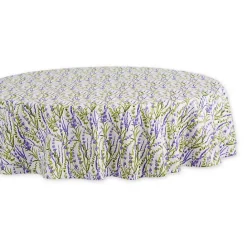 Kirklands Home Lavender Fields Round Tablecloth