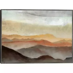 Sale Kirklands Home Layered View II Framed Canvas Art Print, 40x30 in. Orange