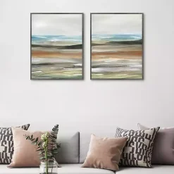 Outlet Kirklands Home Layers of Nature Framed Canvas Art Prints Multi