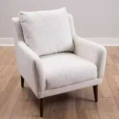 Kirklands Home Layla Vanilla Speckle Armchair Ivory