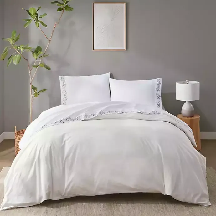 Sale Kirklands Home Leafy Vine Hem Microfiber 4-pc. Full Sheet Set
